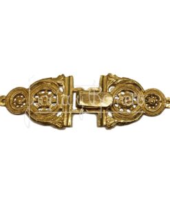 BROCHE CAPA ROMANICO LATON DORADO