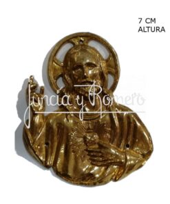 PLACA PUERTA S C JESUS MEDIANA DORADA