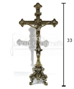 CRUZ DE ALTAR GÓTICA BAJA PIE BARROCO 184
