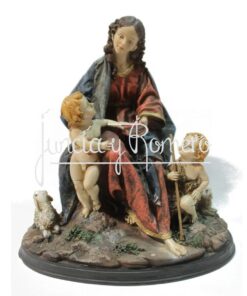 VIRGEN CON SAN JUAN Y NIÑO 23CM