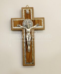 CRUZ SAN BENITO OLIVO 6X10.5CM METAL