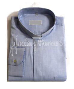 CAMISA SACERDOTE MANGA LARGA ALGODON FIL A FIL