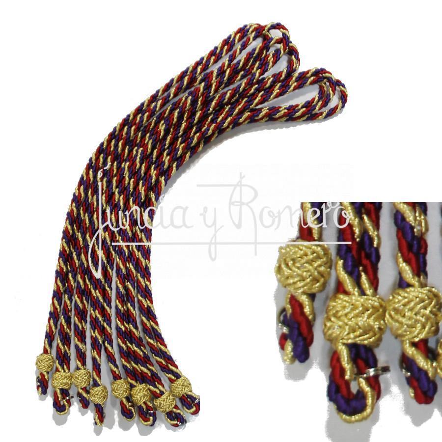 CORDÓN DE HERMANO EN ORO METAL Y 2 SEDA ENTREFINO