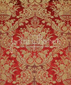 TEJIDO BROCADO ELOISA ROJO Y ORO