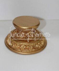 PEANA REDONDA 13X7.5CM ORO
