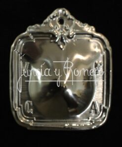 EXVOTO SENO 10CM METAL PLATEADO