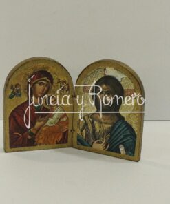 DIPTICO OVAL DORADO 7X9.5CM