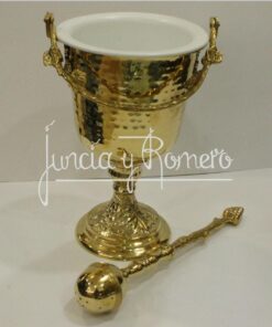 ACETRE CON HISOPO DORADO