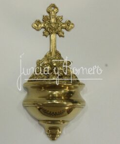 BENDITERA 17CM CRUZ LATON DORADO