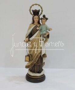 VIRGEN DEL CARMEN 15CM POLICROMADA