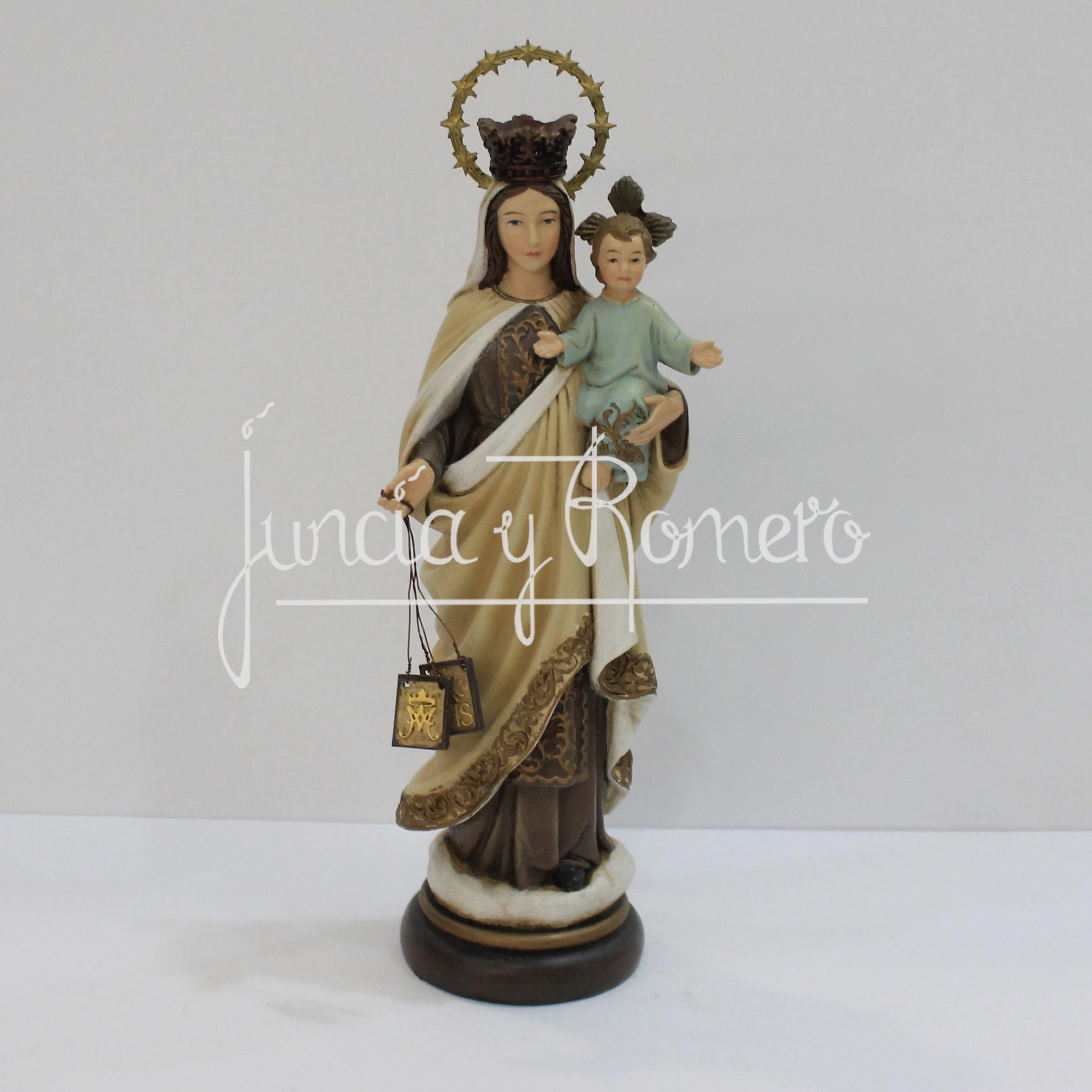 VIRGEN DEL CARMEN 15CM POLICROMADA Juncia Y Romero Art culos Religiosos virgen-del-carmen-15cm-policromada-juncia-y-romero-art-culos-religiosos