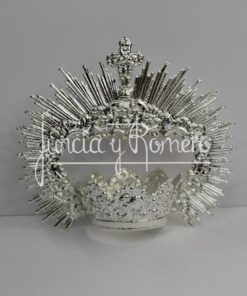 CORONA ANTIGUA 5CM PLATEADA