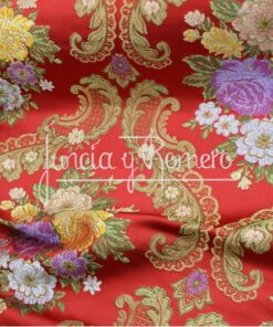 BROCADO MAIRA ROJO DE COLORES