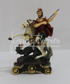 SAN JORGE CON DRAGON RESINA 14CM