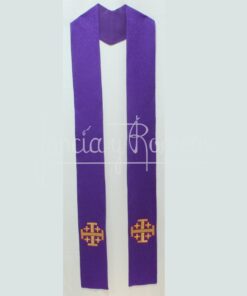 ESTOLA TEJIDO SAN JULIAN BORD.JERUSALEN MORADA