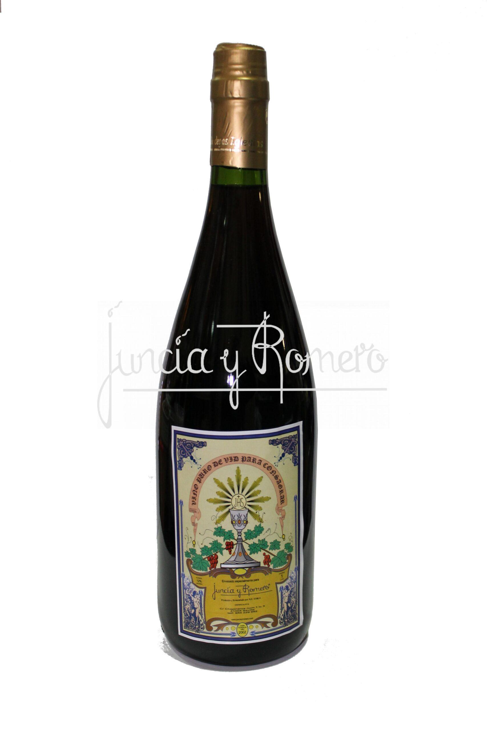BOTELLA DE 1 L. VINO CONSAGRAR MISTELA - Imagen 2