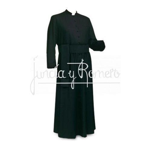 SOTANA SACERDOTE EN LANA PURA 100% SIMPLE SIN FILETATA