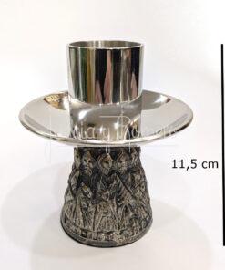 CANDELERO ALTAR APOSTOLES 11,5 CM NIQUEL